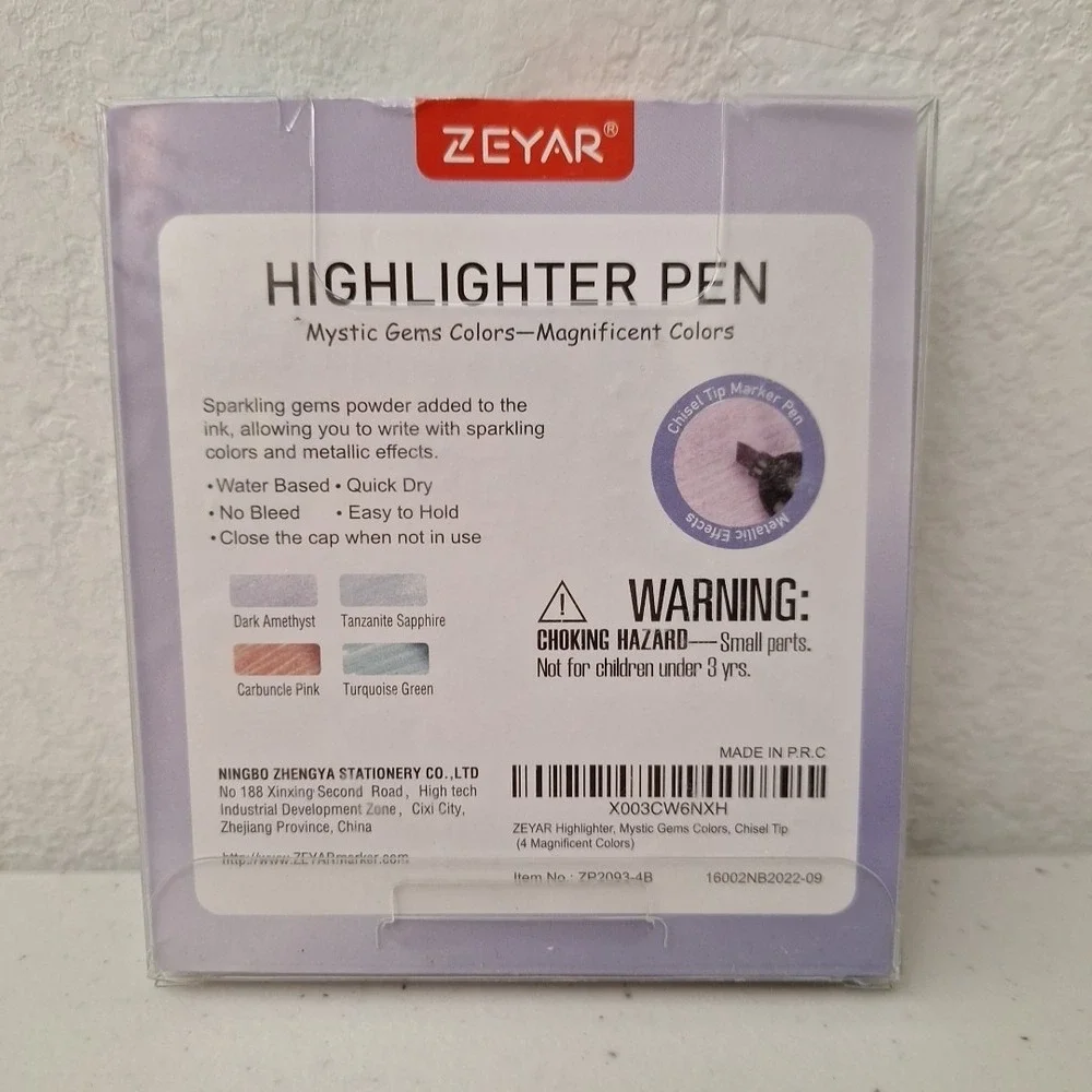 NEW DISCONTINUED Zeyar Highlighter Pens METALLIC Effects Mystic Gems